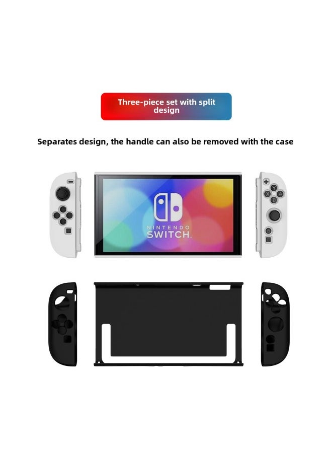 Generic Suitable For Nintendo Switch 2 Game Console Protective Case NS All-inclusive Anti-fall And Dust-proof Protective Cover Accessories-Product Color:Black-Model:Switch2 (x Pattern) With Plate Protective Cover  - Image 2