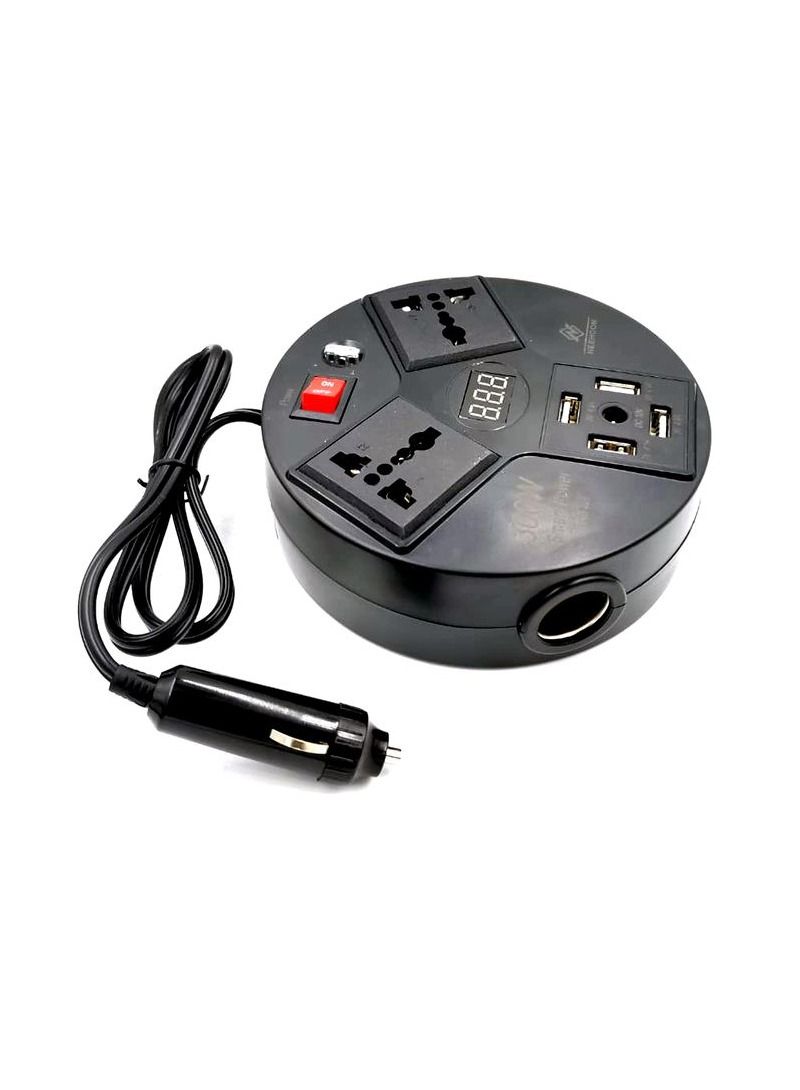 NEEHOON NH82600 Car 220V Power Inverter 300W 12V To 220V Power Out 4 USB Port 12V Out Digital Display Car Inverter - Image 2