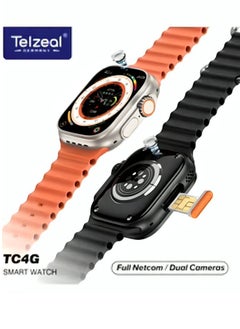 Telzeal Smart Watch TC4G Dual Camera 2.2 inch Full Display 4G With 3 Pairs Straps Compatible With iOS and Android Men's and Women's  - Image 1
