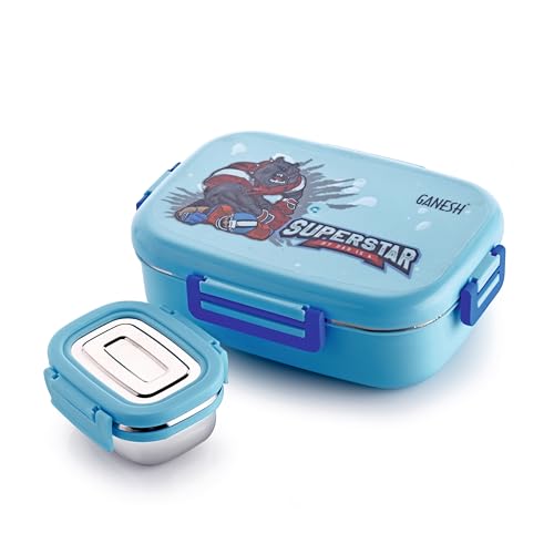Ganesh Plastic Skipper Insulated Airtight Leak-Proof Lunch Box for Office, School, Picnic - 750ml - Color May Vary - Image 4