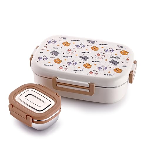 Ganesh Plastic Skipper Insulated Airtight Leak-Proof Lunch Box for Office, School, Picnic - 750ml - Color May Vary - Image 3