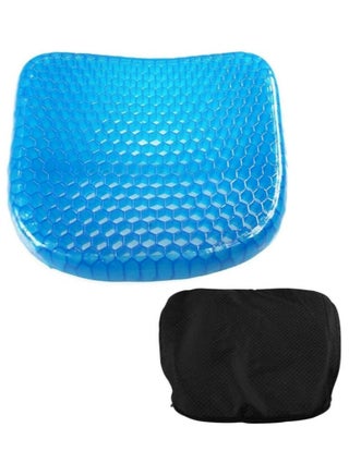 Gel Seat Cushion for Home Office Chair Carsfor Pressure Relief Tailbone Pain Blue