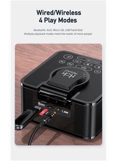 MeiHao Table Bluetooth Speaker With Wireless Charger Digital Clock Rechargeable  - Image 3
