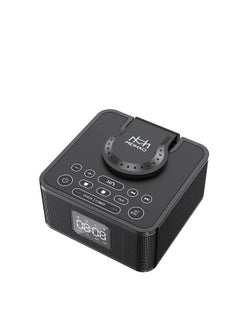 MeiHao Table Bluetooth Speaker With Wireless Charger Digital Clock Rechargeable  - Image 2