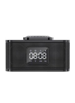 MeiHao Table Bluetooth Speaker With Wireless Charger Digital Clock Rechargeable  - Image 5