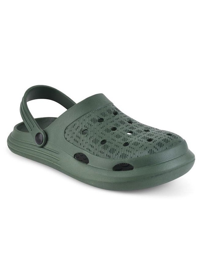 PARAGON K10914G Stylish Clogs For Men | Water Ressistant, Lightweight, Comfortable, Durable Clogs with Adjustable Heel Strap | Easy Wash | Ideal for Outdoor Use - Image 1