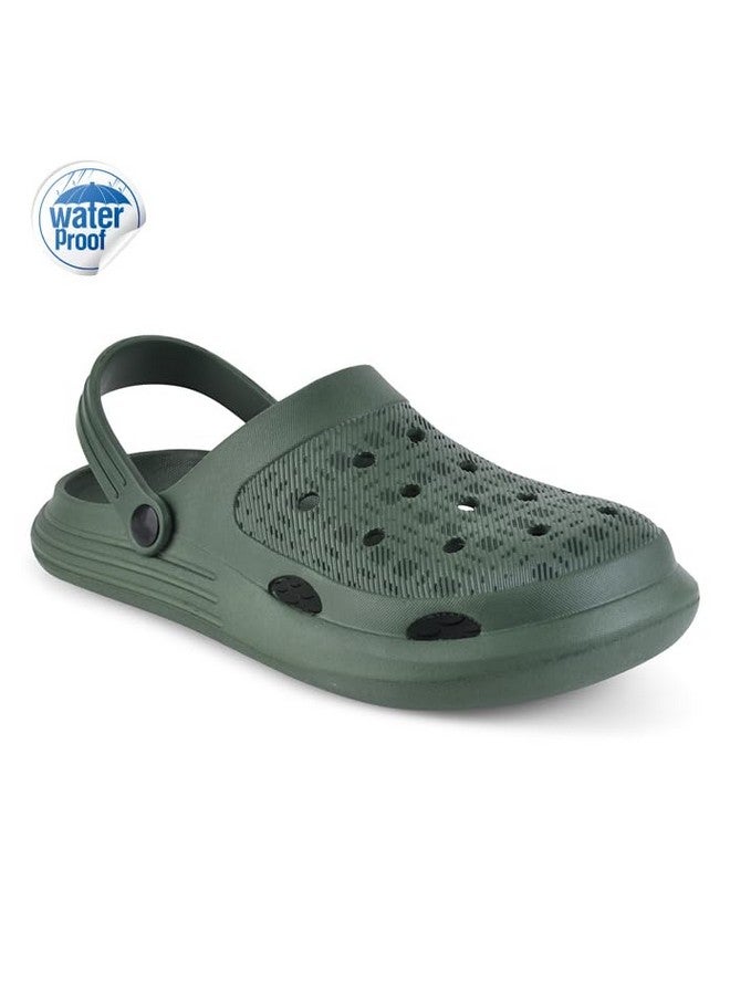 PARAGON K10914G Stylish Clogs For Men | Water Ressistant, Lightweight, Comfortable, Durable Clogs with Adjustable Heel Strap | Easy Wash | Ideal for Outdoor Use - Image 2