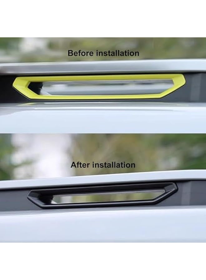Topleo Jetour T2 Roof rack trim cover, Roof Decorative Overlay, Matte Black 6pcs  - Image 3