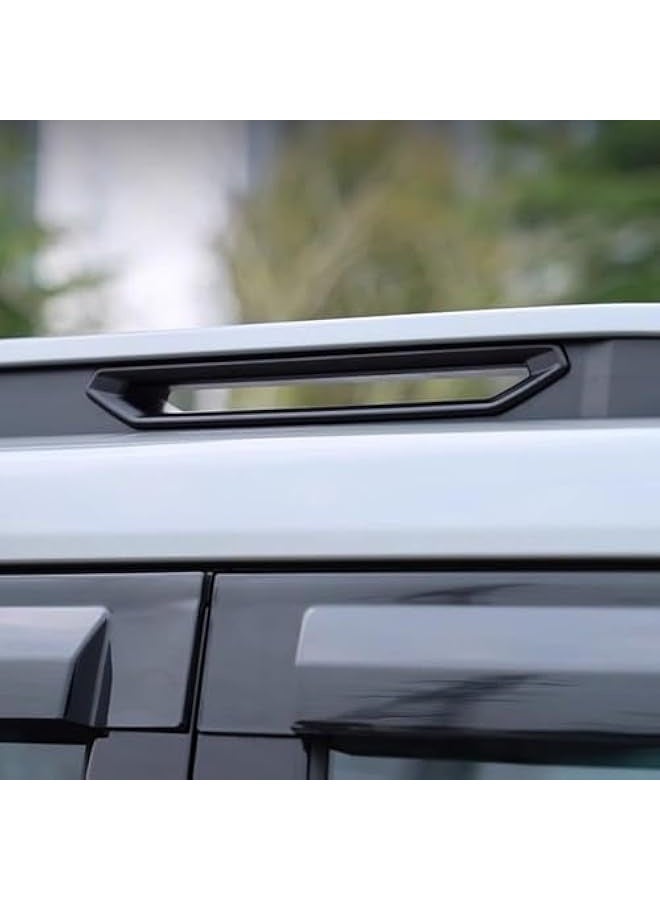 Topleo Jetour T2 Roof rack trim cover, Roof Decorative Overlay, Matte Black 6pcs  - Image 5