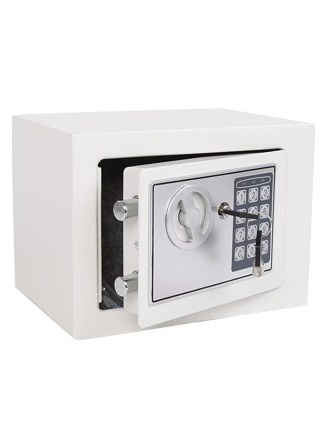 Hihonor Electronic Deluxe Digital Security Safe Box Keypad Lock Home Office Hotel Business Jewelry Gun Cash Use Storage (White)  - Image 1