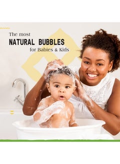 Alaffia Babies And Kids Bubble Bath, Gentle Baby Essentials For Delicate Skin, Cleansing & Calming Bubbles, Plant Based Formula, Vegan, Coconut Chamomile, 32 Fl Oz  - Image 3