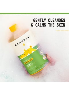 Alaffia Babies And Kids Bubble Bath, Gentle Baby Essentials For Delicate Skin, Cleansing & Calming Bubbles, Plant Based Formula, Vegan, Coconut Chamomile, 32 Fl Oz  - Image 5