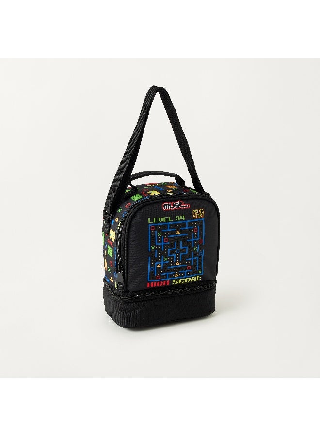 Must Lunch Bag - Game on - Collection - 2Cmprt (Polyester) Black \ 24X12X20 - Image 2