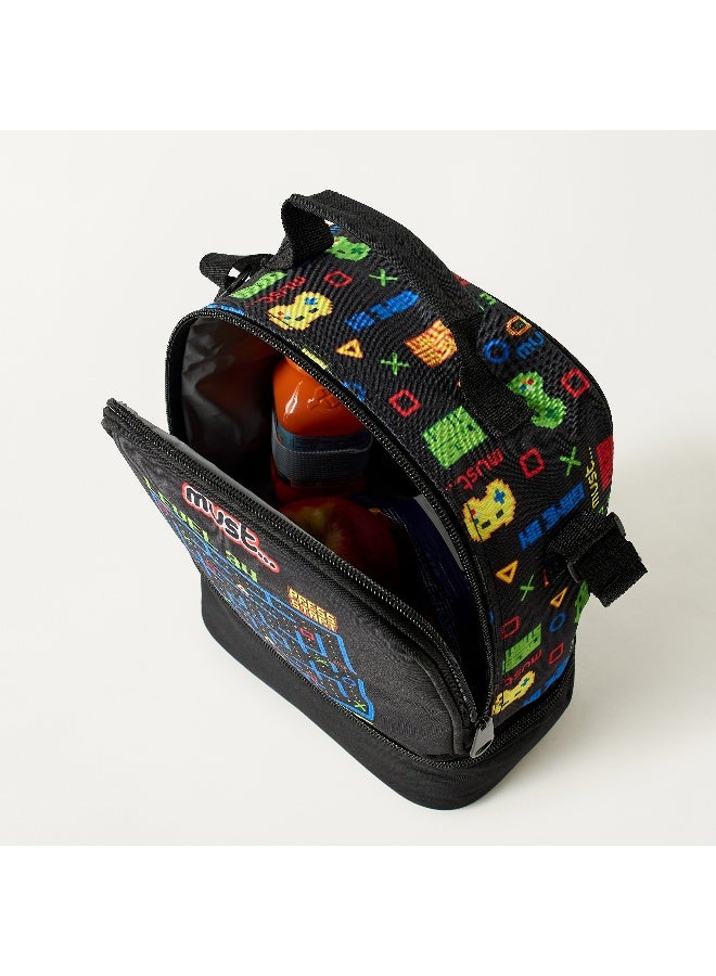 Must Lunch Bag - Game on - Collection - 2Cmprt (Polyester) Black \ 24X12X20 - Image 4