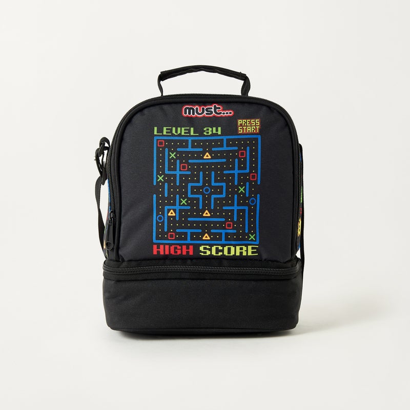 Must Lunch Bag - Game on - Collection - 2Cmprt (Polyester) Black \ 24X12X20 - Image 1