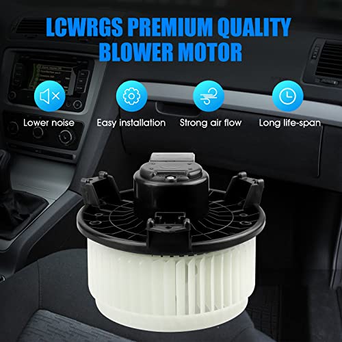 LCWRGS Front AC Blower Motor with Fan Fits for 2007-2017 Honda CRV Accord Ford Edge Pilot Mazda CX9 Dodge Avenger Ram 1500 2500 3500 Jeep Compass Patriot HVAC Heater Blower Motor 700203 - Image 2