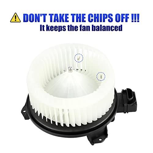 LCWRGS Front AC Blower Motor with Fan Fits for 2007-2017 Honda CRV Accord Ford Edge Pilot Mazda CX9 Dodge Avenger Ram 1500 2500 3500 Jeep Compass Patriot HVAC Heater Blower Motor 700203 - Image 5