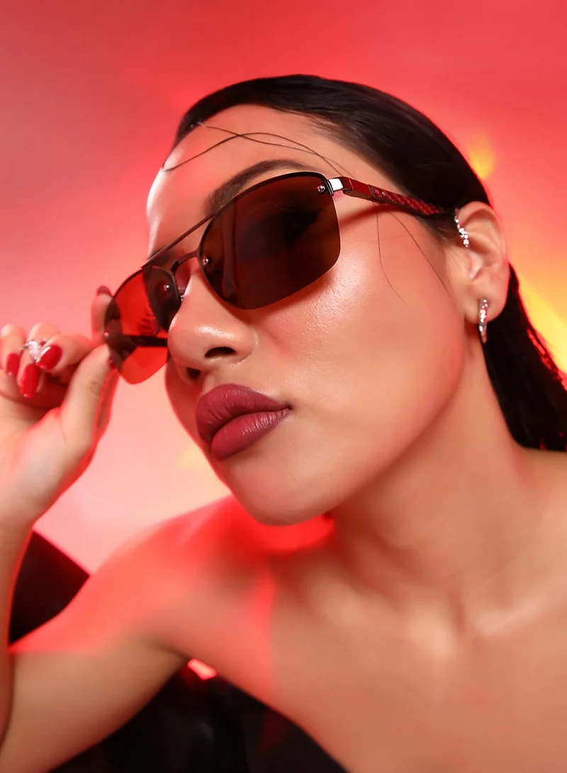 صوص هاوت نظارة شمسية افياتور بإطار كامل