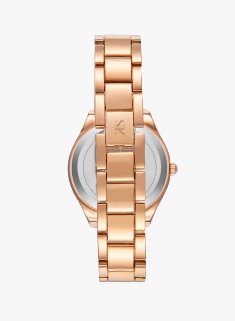 Kenneth Scott Pink Women's Alloy Analog Watch K23503-RBPP - 30 mm for Women | Best Price UAE