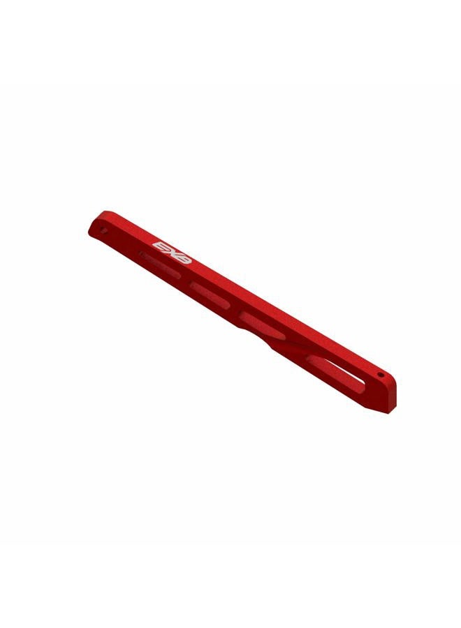 Rear Center Aluminum Chassis Brace, 140mm Red: EXB, ARA320567
