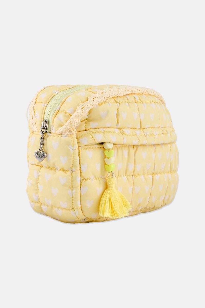 Miss Gwen's OMG Kids Girl Quilted Makeup Pouch, Yellow - Image 3