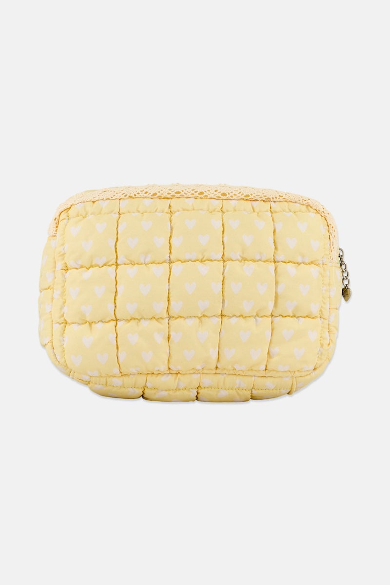 Miss Gwen's OMG Kids Girl Quilted Makeup Pouch, Yellow - Image 4
