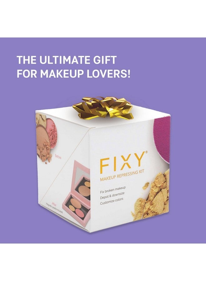 FIXY Makeup Repair Kit - Repressing tool for Eyeshadows, Blush & Highlighter or Depot | Organize Makeup Square Pans in Makeup Palette with Mirror | Makeup Artist Must Haves - Image 2