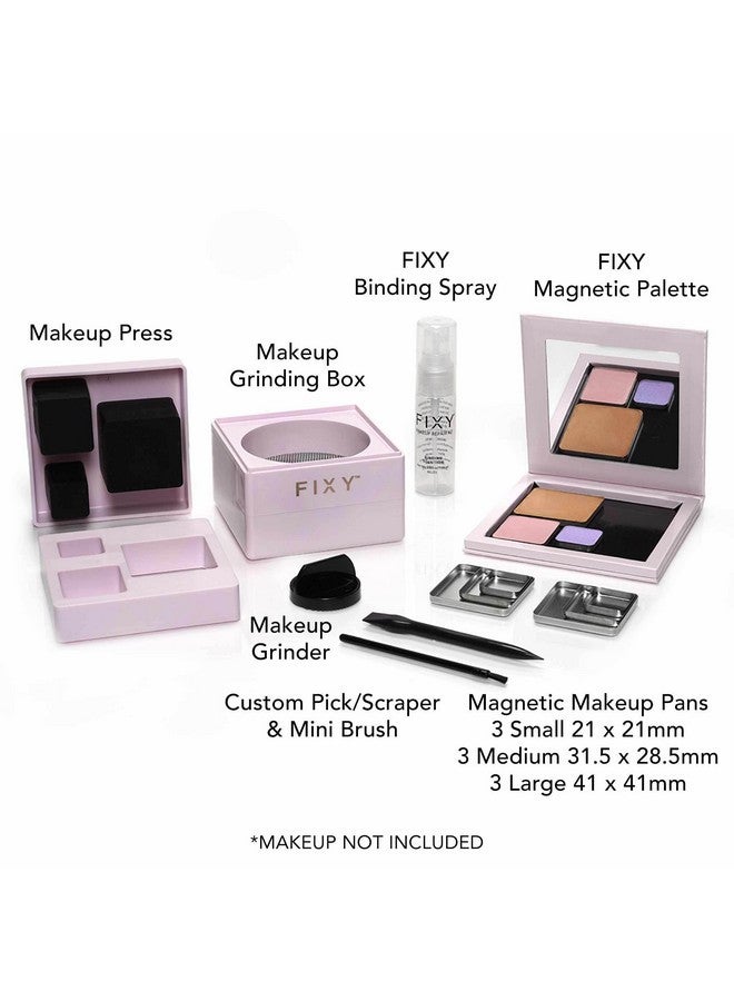 FIXY Makeup Repair Kit - Repressing tool for Eyeshadows, Blush & Highlighter or Depot | Organize Makeup Square Pans in Makeup Palette with Mirror | Makeup Artist Must Haves - Image 3