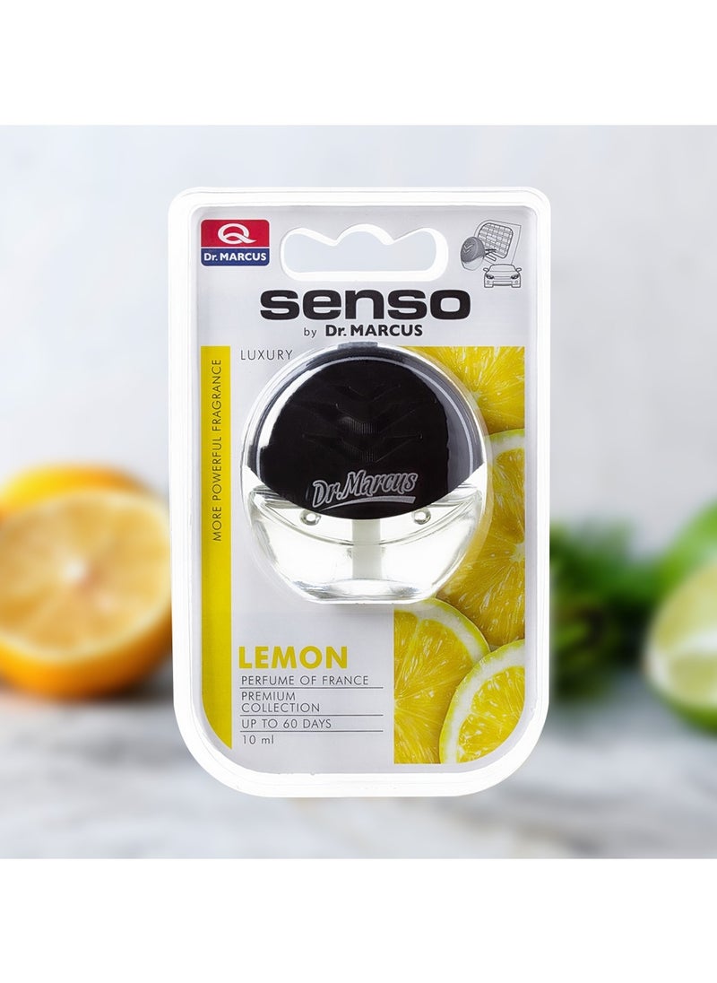 Dr.MARCUS 10ml Lemon Scent Car Air Freshener Diffuser Quality Perfume Dr MARCUS Senso Luxury Upto 60 Days  - Image 1