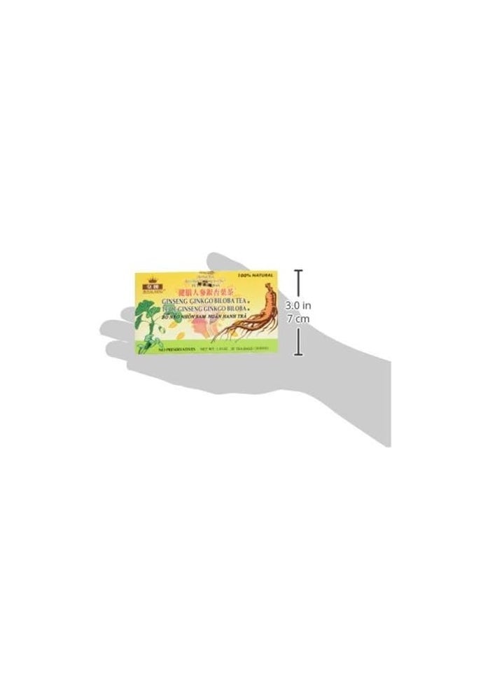 Royal King Ginseng Ginkgo Biloba Tea (20 Tea Bags) - 3 box pack - Image 5