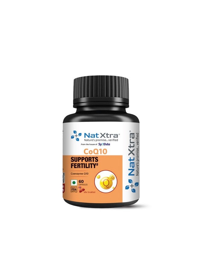 Natxtra CoQ10 | Male Fertility Support | Enhances Sperm Health, Count, & Motility | 60 Vegetarian Capsules - Image 1
