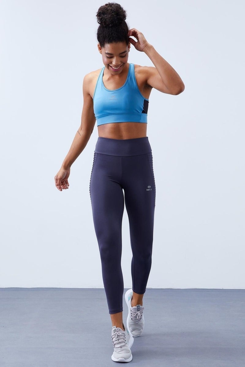Tommy Life Anthracite High Waist Slim Fit Skinny Leg Women's Leggings - 94568  - Image 3