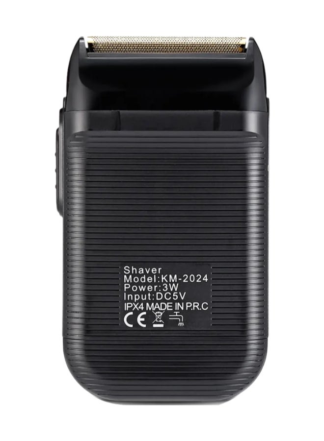 Kemei Electric Shaver Black/Gold - Image 2