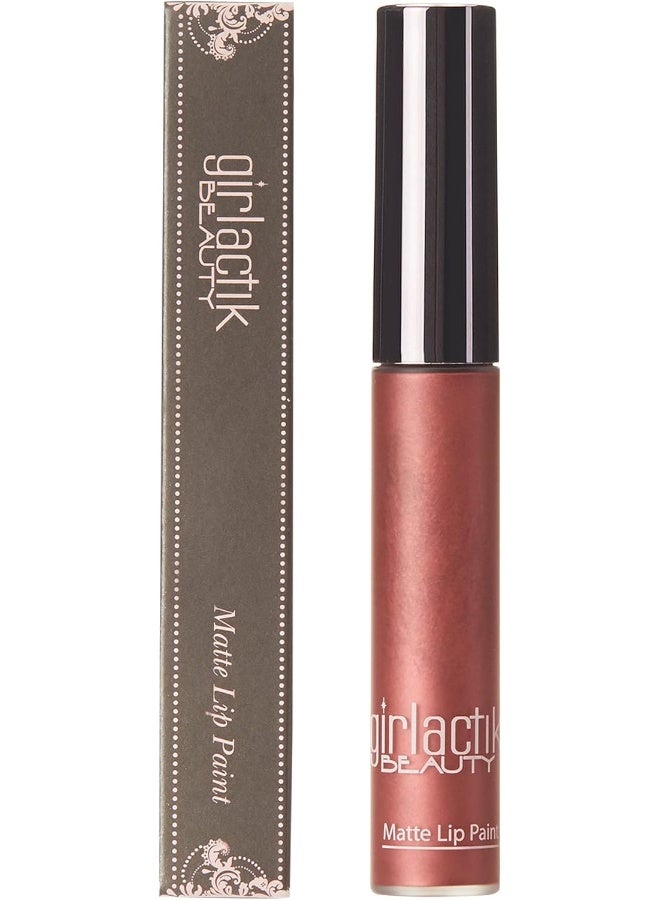 girlactik Usa. Matte Lip Liquid In Nude Pink Shade. Longwear, Pigmented & Non-Drying Lipstick. -Crimson - Image 4