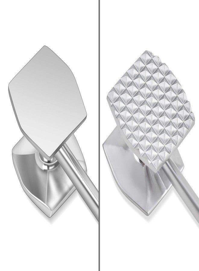 Aliglow Meat Tenderizer Hammer Tool Pounder For Tenderizing Steak Beef Poultry, Heavy Duty Dual-Sided Mallet with Soft Grip Handle - Multifunctional Kitchen Beater for Chicken,Fish, Baking - Image 4