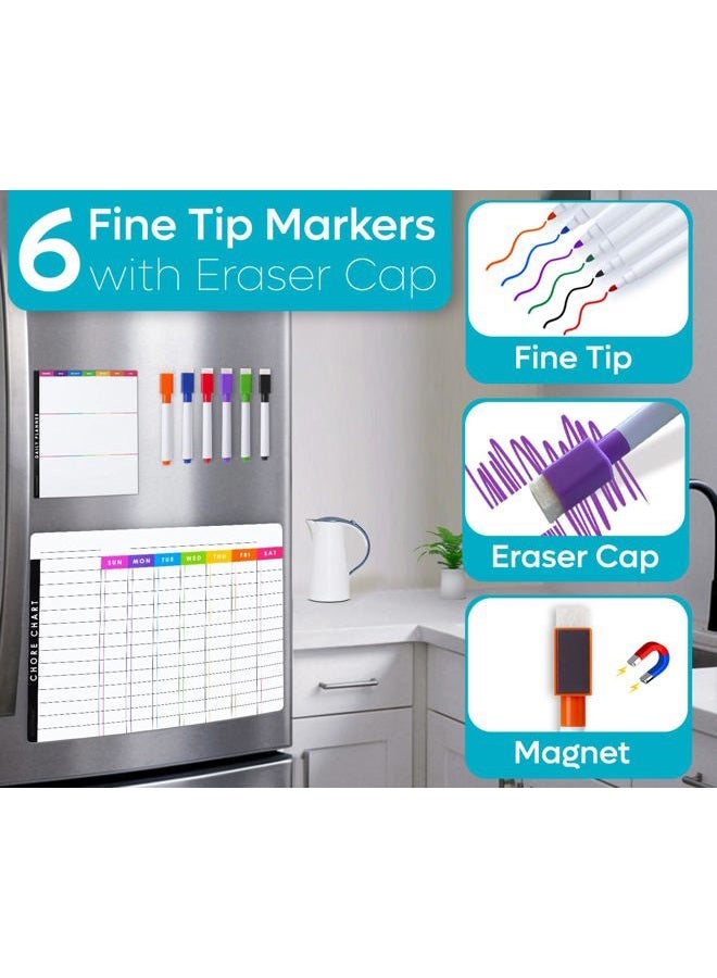 MODERNEAT Magnetic Chore Chart (11.5x15) - Chore Chart for Kids Multiple Kids - Chore Chart for Adults - Chores Chart for Kids - Dry Erase Chore Chart for Kids - Magnetic Chore Chart for Refrigerator (7x9') - Image 5