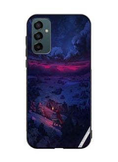 Protective Case Cover For Samsung Galaxy F13/M13 Person Walking On Mountain Design Multicolour