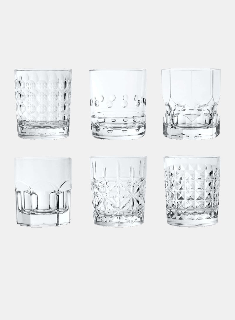 Baci milano Set of 6 Clear Polycarbonate Tumblers 30 cl – Unbreakable Plastic Drinking Glasses, Water Juice Soft Drink Cups, Reusable Drinkware, Home Kitchen Outdoor - Image 1
