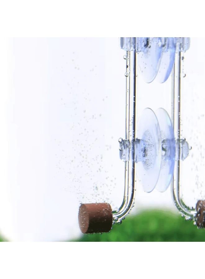 موزع CO2 زجاجي صغير لحوض الأسماك المزروع - Image 2