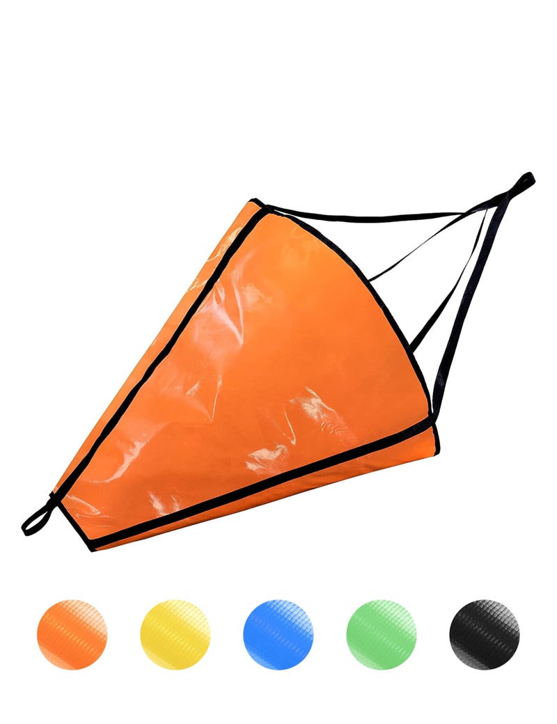BLUEWING 42in Sea Anchor Drift Sock 840D Nylon Parachute Fishing Drogue for Marine BoatJet SkiSail Orange