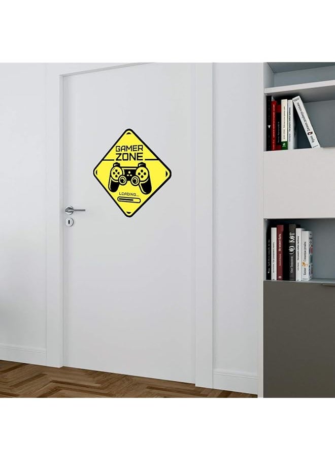 erorex Gamer Zone Door Sign Sticker Wall Art Bedroom Boys Room Gaming Decor Wallpaper Decal Stickers Boy Game Vinyl Decoration Baby Kid Accessories Bedroom Kids Decals Video Game Loading Removable Controller  - Image 5