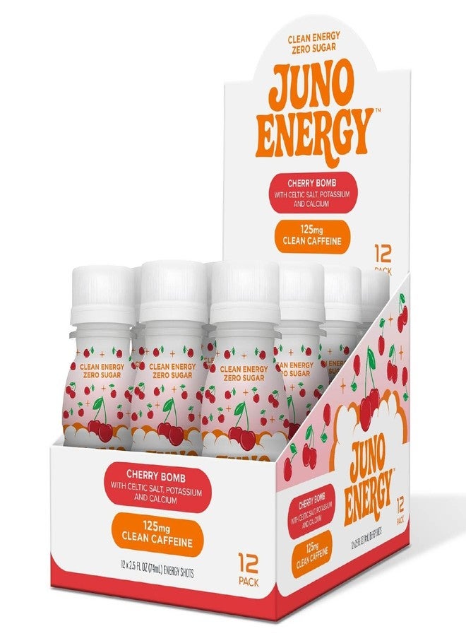 JUNO Energy Shot, Zero Sugar, Organic Caffeine, Gluten Free & Vegan Energy Shot, Made with Vitamin C, Celtic Salt, Calcium, Sour Cherry Juice, & Keto Friendly, Plant Based, 2.5 FL OZ Bottles, 12 Pack - Image 5