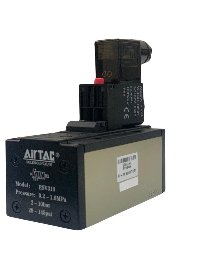 ESV310A AC220V ISO Size 2 5/2 Single Solenoid Valve  - Image 2