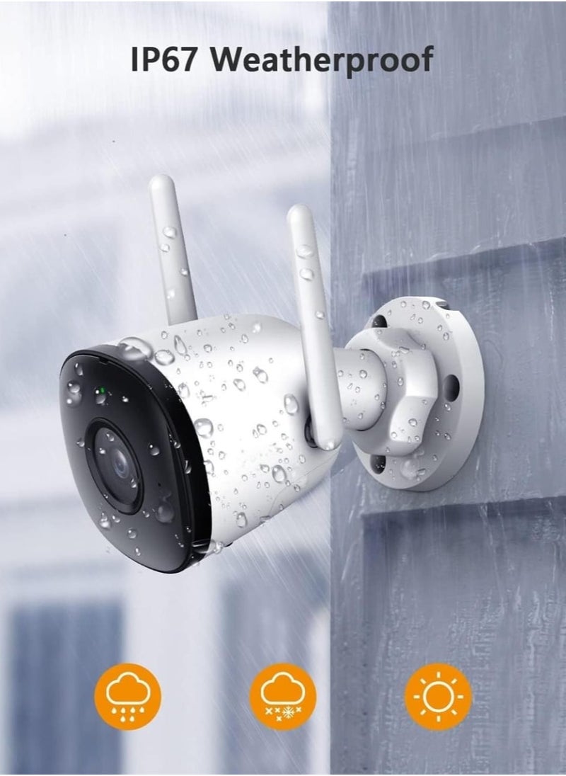 Generic - Smart CC Camera 2c 4MP Resolution View with AI Human Detection, CC Camera Super HD 360 Degree View Mode with Waterproof IP67 - Image 1