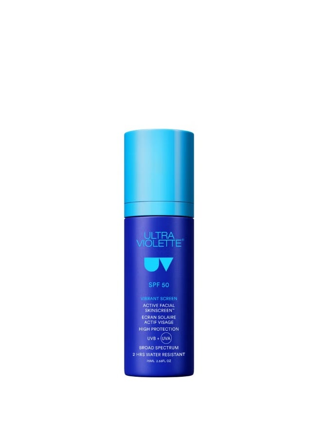Ultra Violette Vibrant Screen SPF 50 Active Facial SKINSCREEN 75ml - Image 1