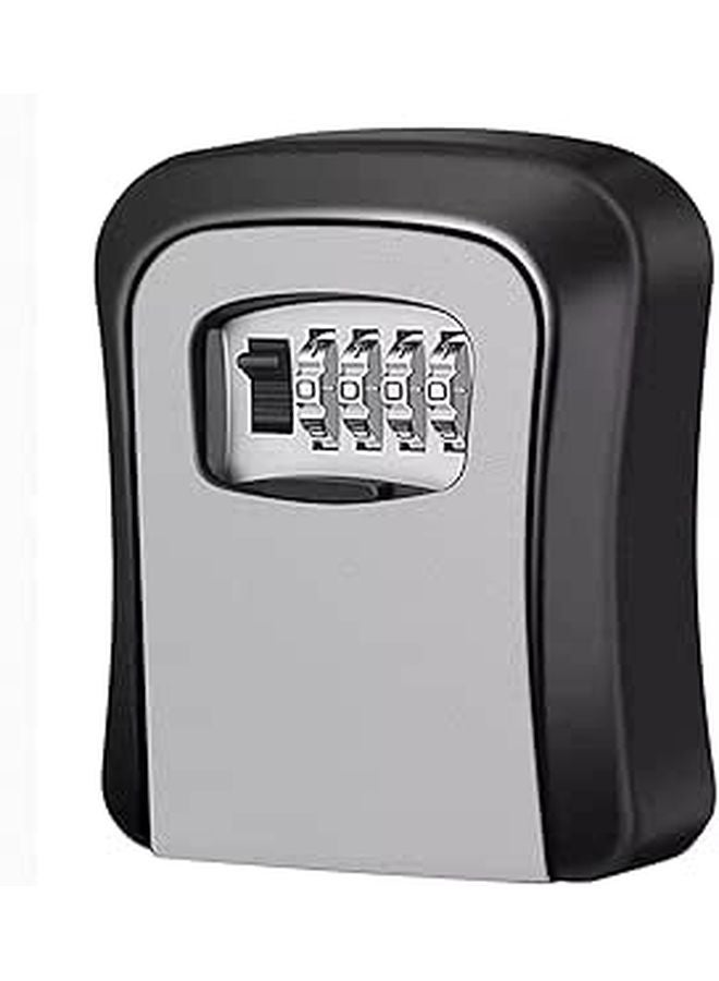 Wall Mounted Combination Lock Box With 4 Digit Code Large Capacity Key Safe For House Car Keys - Image 1