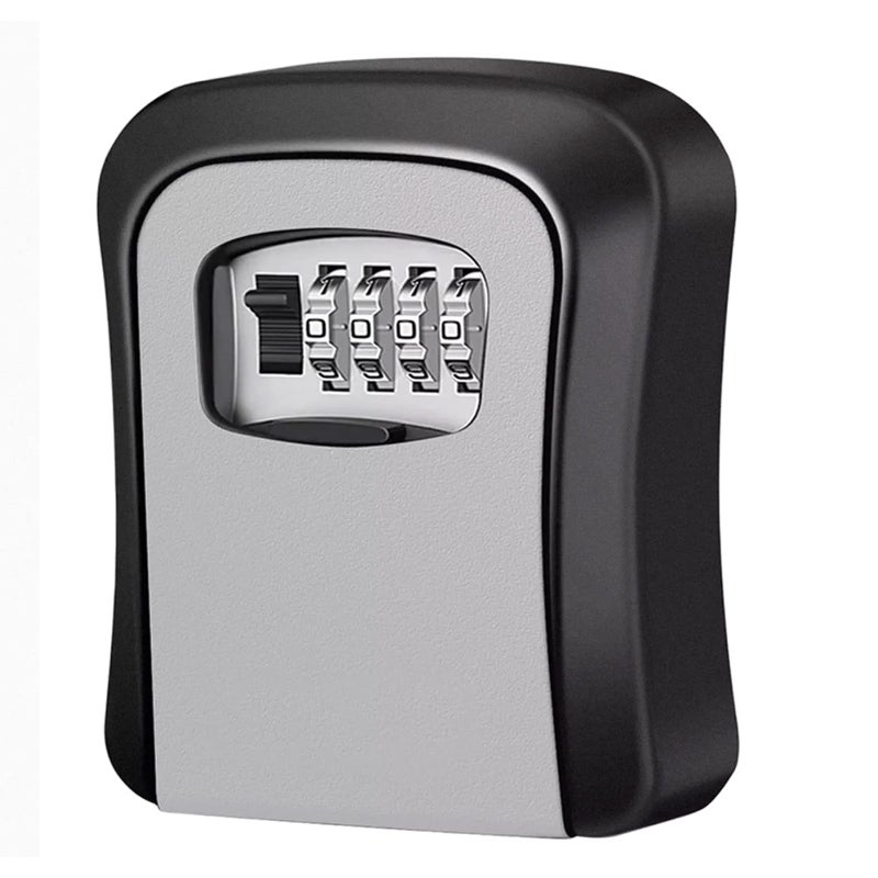 Wall Mounted Combination Lock Box With 4 Digit Code Large Capacity Key Safe For House Car Keys - Image 2