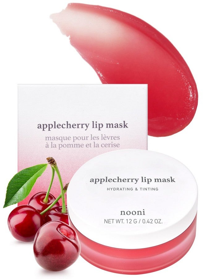 NOONI Applecherry Korean Lip Tinting Butter Natural Lip Balm With Cherry Extract Smoothing & Red Lip Mask Exfoliator Balm For Dry Lips Lip Treatment With Shea Butter And Vitamins Vegan 42 Oz. - Image 1
