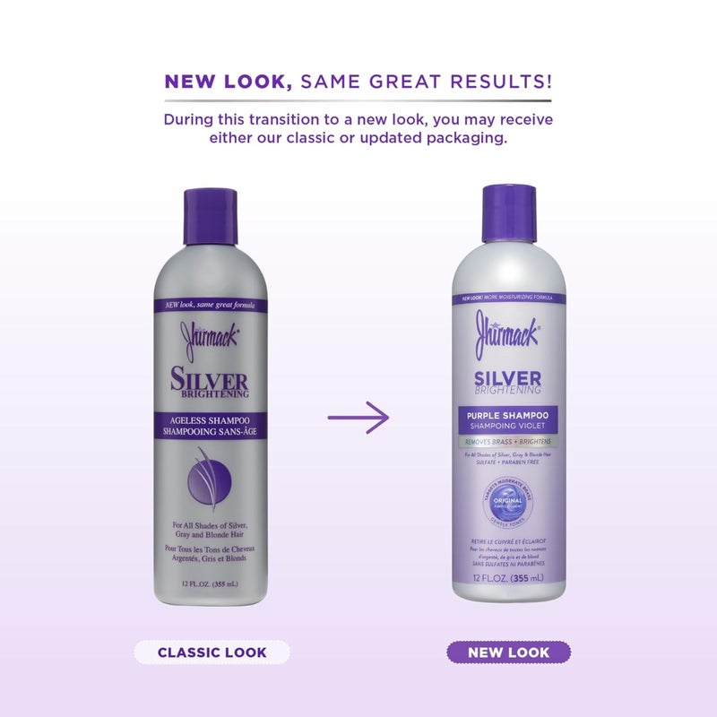 Jhirmack Silver Brightening Purple Shampoo Set of 3 for all types of silver, grey, and blonde hair - Image 3