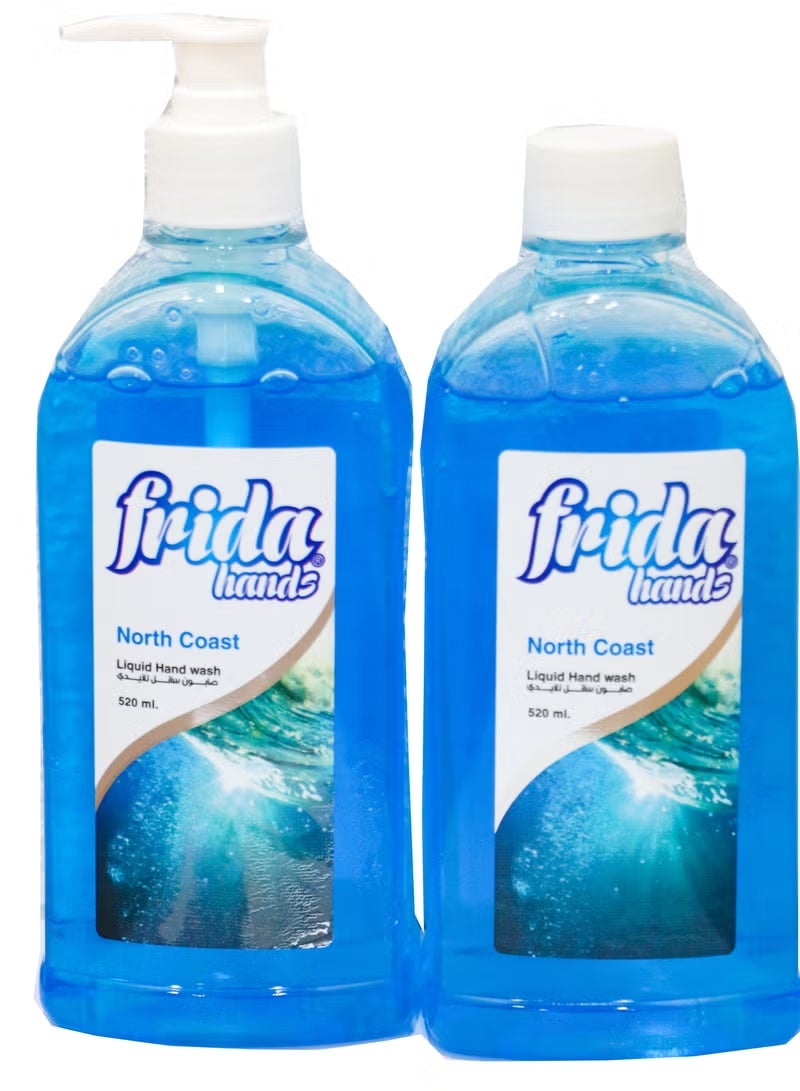 فريدا صابون اليدين السائل فريدا هاندز برائحة الساحل الشمالي 1+1 – 520 مل - Image 3